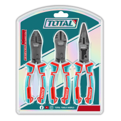 SET DE ALICATES 3PCS UNIVERSAL CORTE Y PUNTA INDUSTRIAL TOTAL / THT2CK231S 0