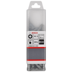 Punta Pozidrive PZ2 Eco Extra Hard 25MM 100UND BOSCH / 2608521222 0