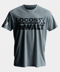 Polo de algodón locos por dewalt color gris - talla S 0