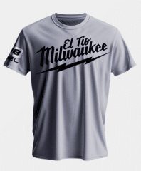 Polo milwaukee de algodón color gris - talla S