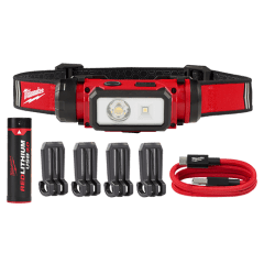 LÁMPARA PARA CASCO RECARGABLE 600LM USB REDLITHIUM MILWAUKEE 2163-21