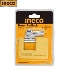 CANDADO JUMBO ANTIPALANCA 80MM BRONCE 3 LLAVES INGCO / DBBPL0802 1