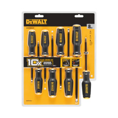 SET DE DESTORNILLADORES TOUGHSERIES 8 PIEZAS DEWALT / DWHT65102 0