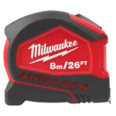 CINTA METRICA AUTOLOCK CON BLOQUEO AUTOMATICO DE 8MT MILWAUKEE / 48-22-6826