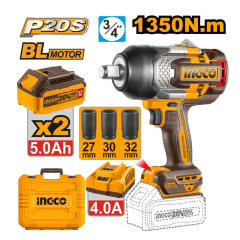 Llave de Impacto Brushless Ingco 20V 1350NM 3/4