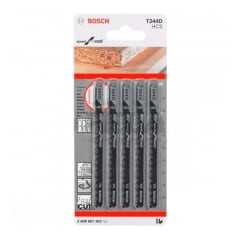 Hoja Caladora T244D x 5 Unidades - HCS - Curvo/Grueso - Esp. Rápido p/ Madera  