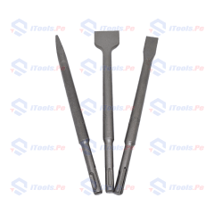 JGO DE CINCELES SDS-PLUS 3 PZAS (PUNTA,PLANO Y TIPO PALA) KAMASA KM-2276 0