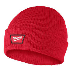Gorro de punto acanalado con puños Milwaukee - Rojo