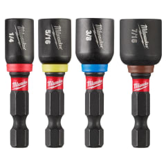 MILWAUKEE SHOCKWAVE IMPACT DUTY JUEGO DE LLAVES DE TUERCAS MAGNÉTICAS DE 1-7/8 PULGADAS, 4 PIEZAS