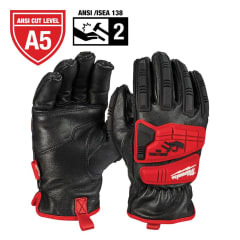 MILWAUKEE 48-22-8782 GUANTES DE PIEL DE CABRA DE NIVEL 5 CON CORTE DE IMPACTO - L