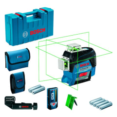 NIVEL LÁSER 360° DE 3 LINEAS VERDES GLL 3-80CG+RECEPTOR LR 7 BOSCH/ 0601063T01000 0