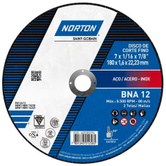 DISCO CORTE SUPERFINO DC BNA 12 7