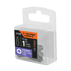 Juego de puntas Pozidriv combinadas, 1'', 5 piezas, Expert 17798 1