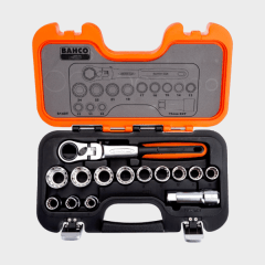 SET DE DADOS PASANTES Y RACHET CABEZA FLEXIBLE 1/4