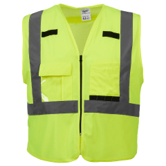 Chaleco de seguridad amarillo de alta visibilidad Clase 2: L / XL Milwaukee 48-73-5022