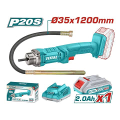 VIBRADORA DE CONCRETO 20V + BATERIA + CARGADOR Y MANGUERA TOTAL TCVLI2023011 0