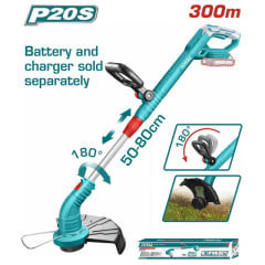 TOTAL CORTADORA DE CESPED LI-ION 20V NO INCLUYE BATERIA NI CARGADOR TGTLI200 0