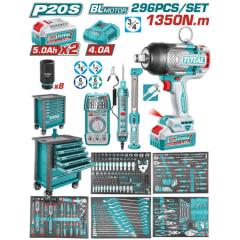 CARRO PORTA HERRAMIENTAS 7 CAJONES + HERRAMIENTAS + LLAVE IMPACTO 3/4