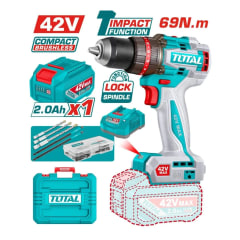 Taladro Percutor/Atornillador 42v 69Nm TOTAL - FT - TIDLI426981 0