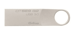 MEMORIA USB KINGSTON DATATRAVELER SE9 G2 DTSE9G2 64GB 3.0 PLATEADO 2