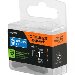 PUNTAS PHILLIPS #2 1'' PARA DRYWAL 5 PCS ESTUCHE TRUPER 12717 0