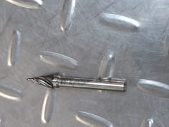 Lima rotativa cónica puntada para aluminio 1/4