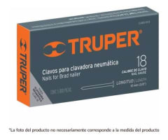 CAJA CON 5000 CLAVOS CALIBRE 18, 25 MM PARA CLNE-18, TRUPER 1