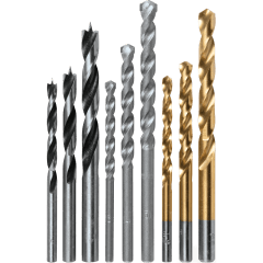 Juego de brocas 5-6-8mm para madera, metal y concreto 9 piezas makita 0