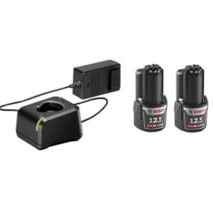 Pack 2 baterías 12v 2ah + cargador bosch 0