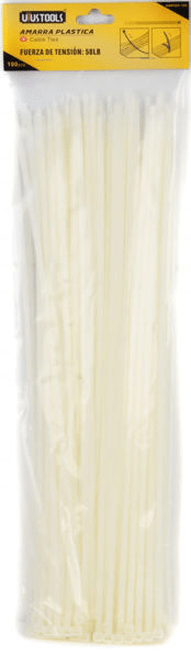 PRECINTO CINTILLO DE PLASTICO 4.8MM X 200MM X 100UNID UYUSTOOLS1
