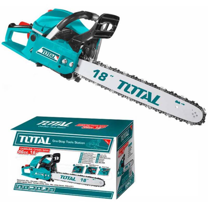 MOTOSIERRA A GASOLINA 46CC 1.8KW 550ML INDUSTRIAL TOTAL - TG54518112