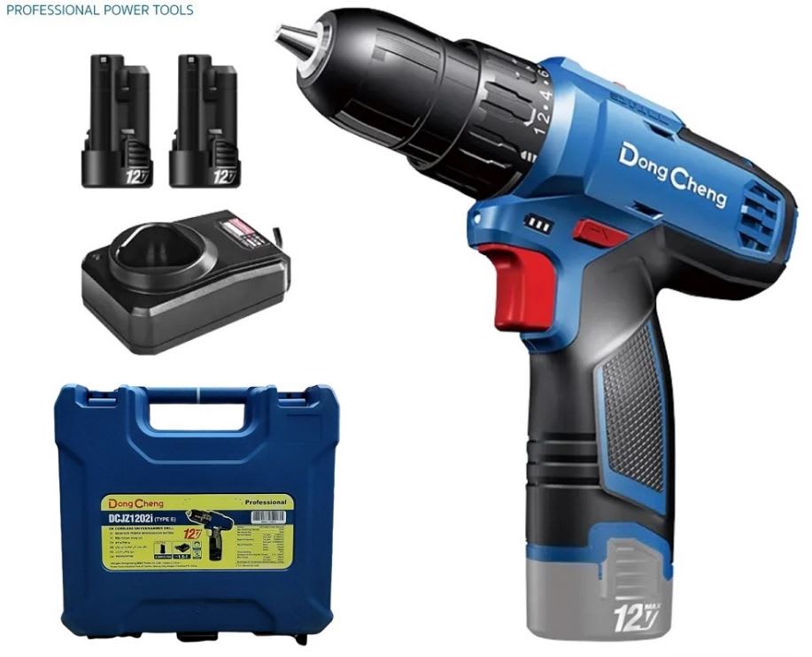 TALADRO DE PERCUTOR INALÁMBRICO DCJZ1202i 12V DONG CHENG1