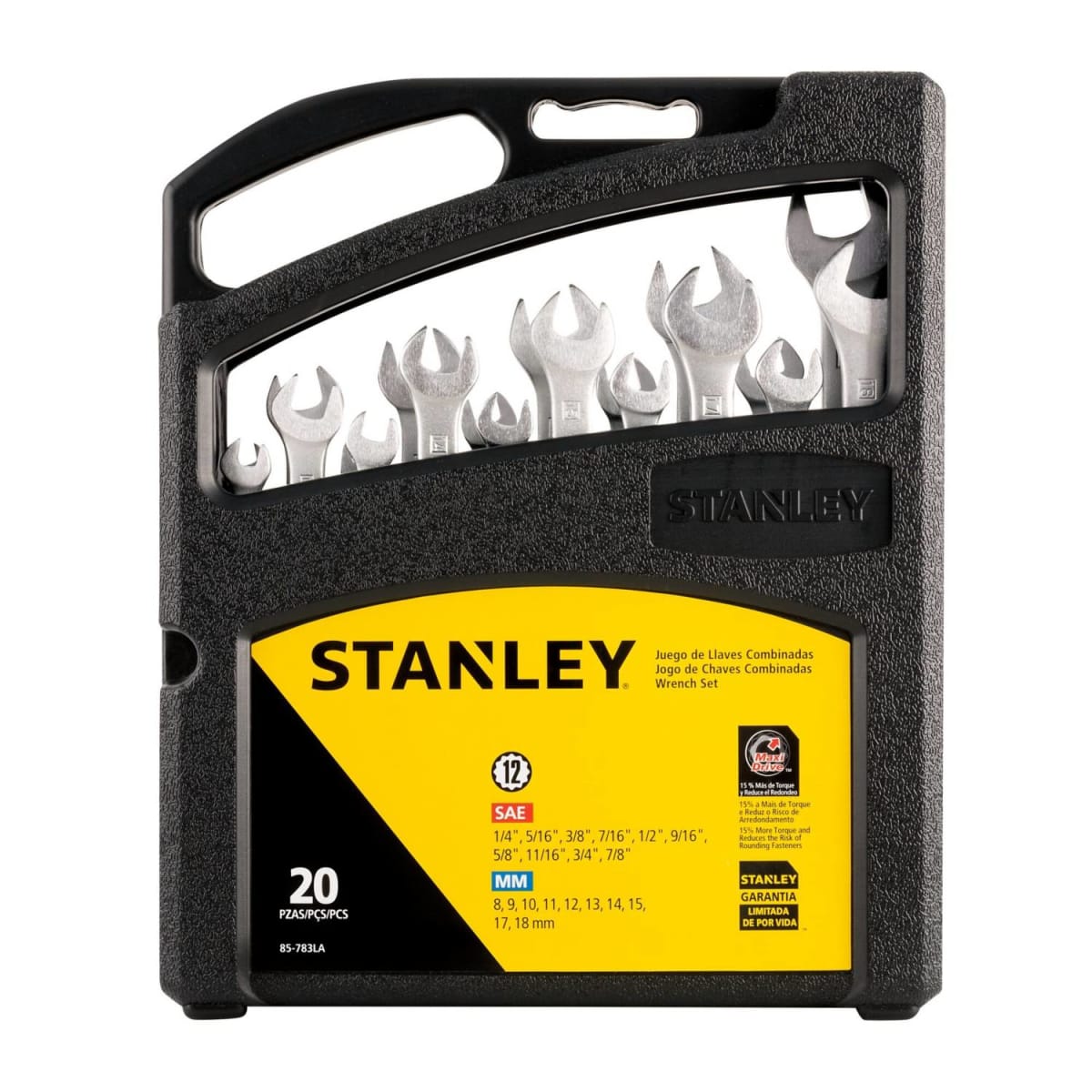 STANLEY LLAVE MIXTA JGOX20PZA MM/PLG 85-7831