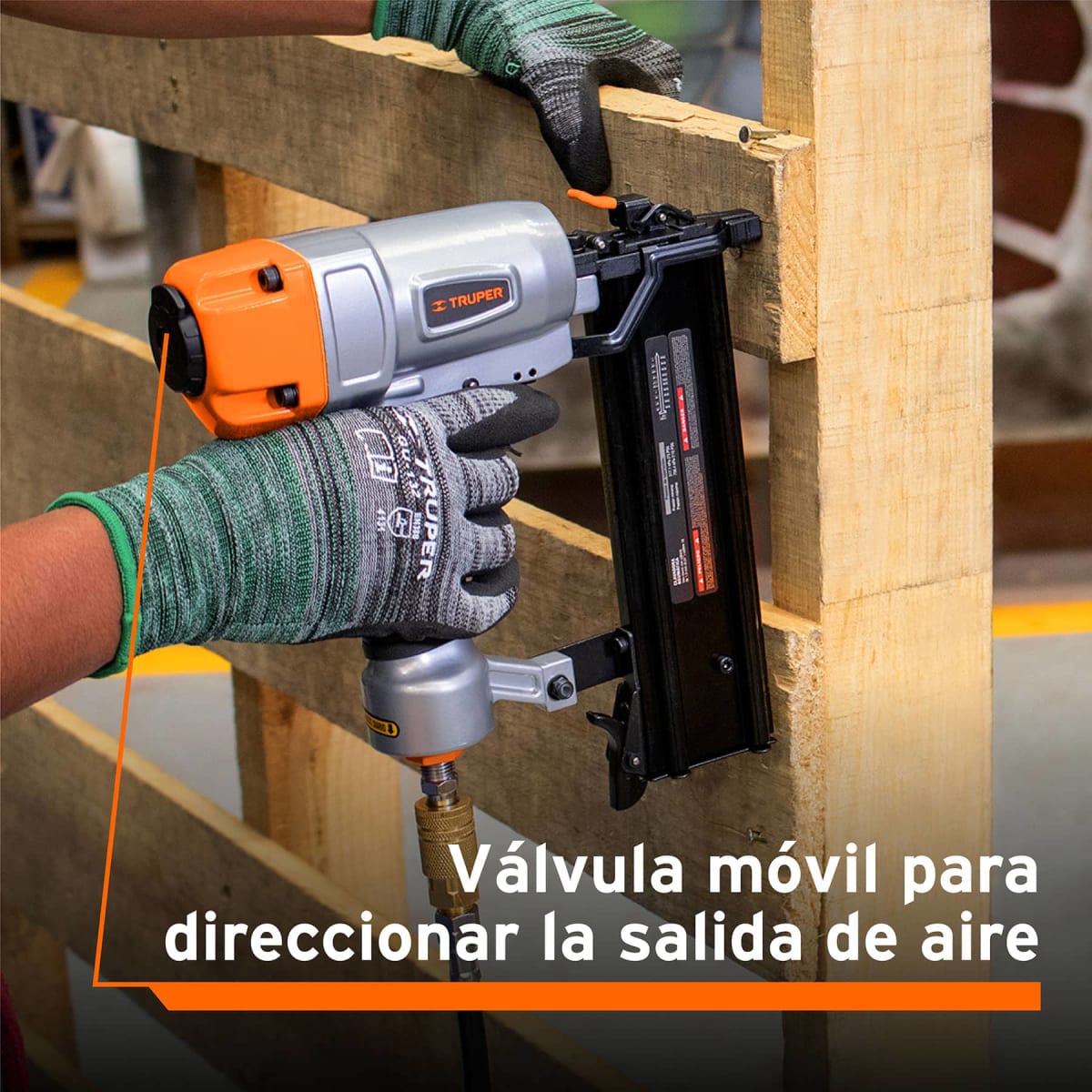 CLAVADORA NEUMÁTICA PROFESIONAL CALIBRE 18 TRUPER 131802