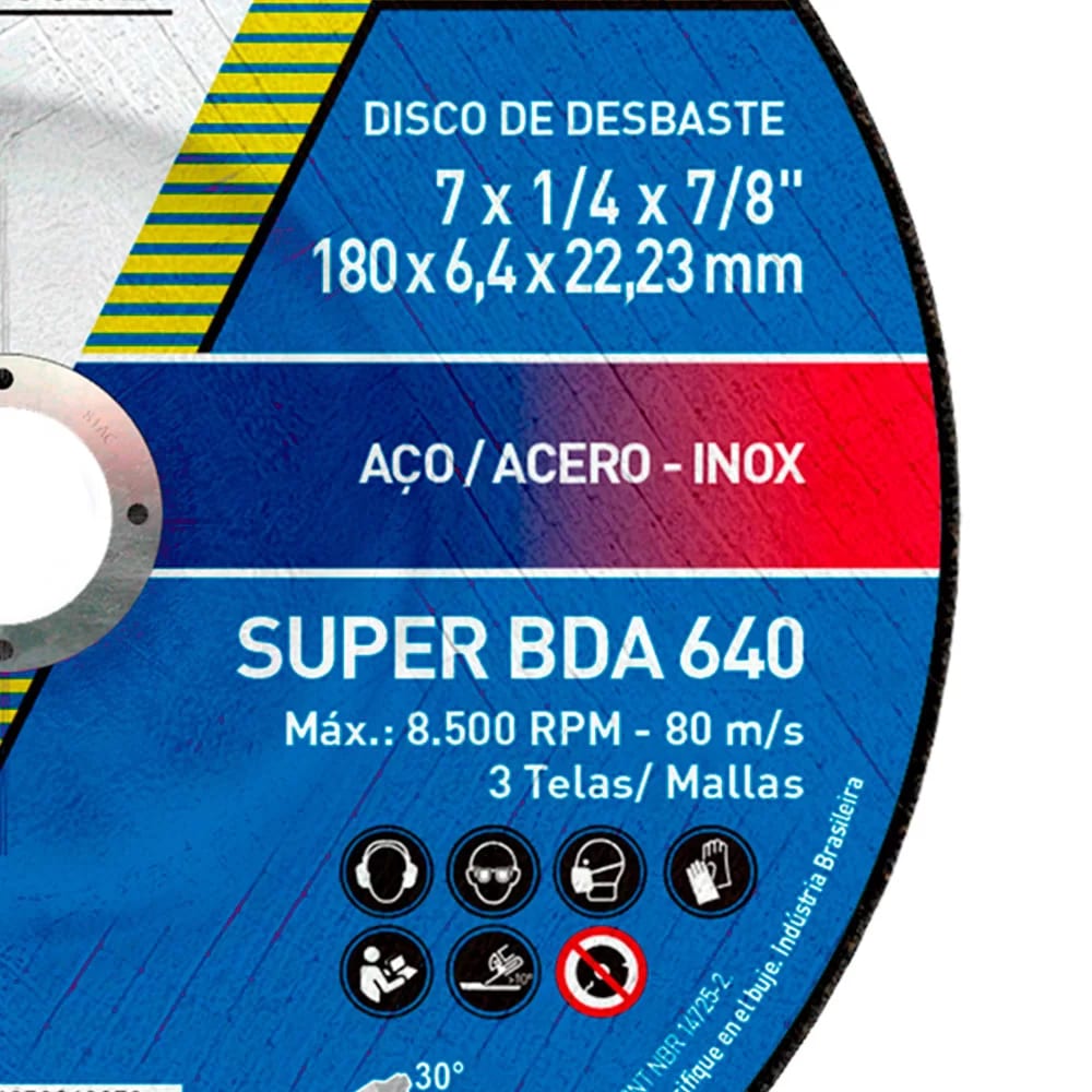 DISCO DE DESBASTE BDA 640 7