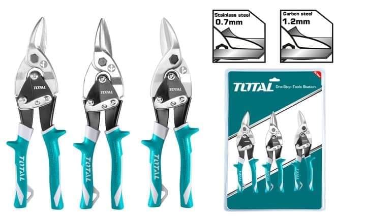 SET 3 TIJERAS HOJALATERAS TIPO AVIADOR TOTAL THT520106K2