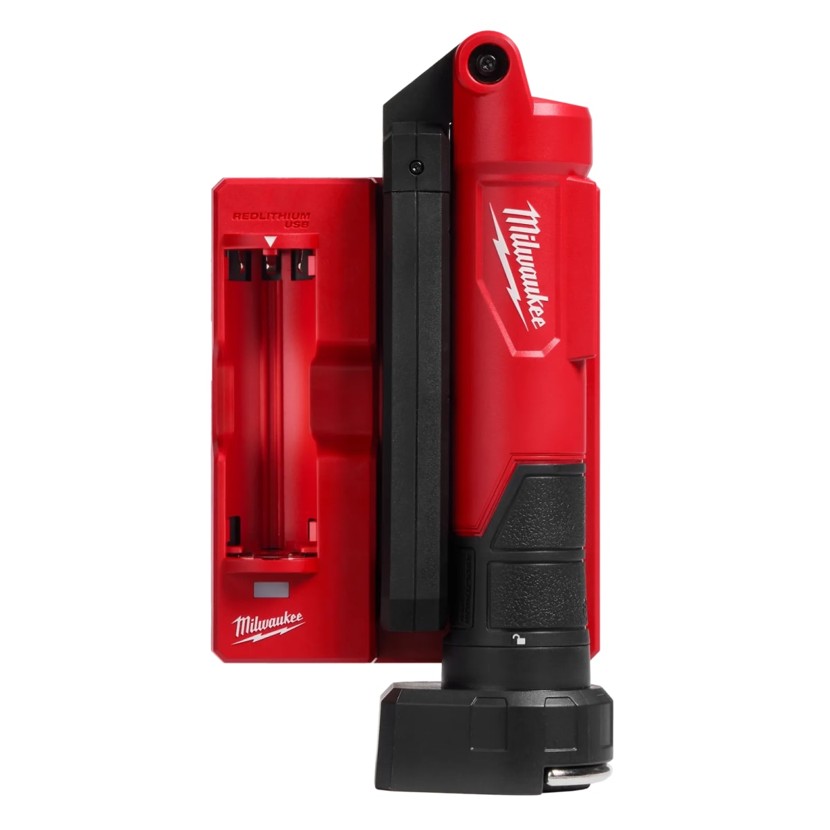 BARRA LUMINOSA RECARGABLE MEDIANTE USB REDLITHIUM 550LM CON IMÁN Y BASE DE CARGA MILWAUKEE / 2128-222