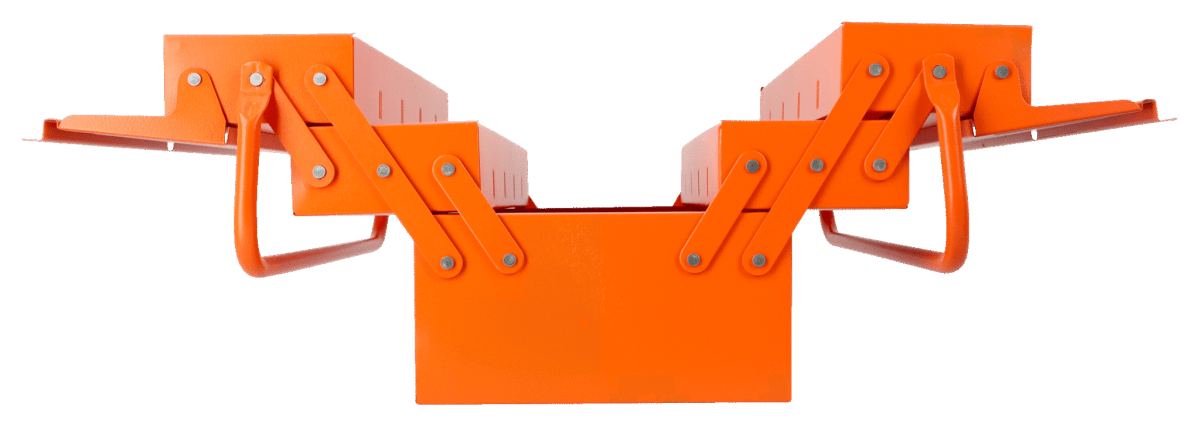 BAHCO - CAJA DE HERRAMIENTAS 5 COMPARTIMENTOS CON ASA PLEGABLE /3149-OR3