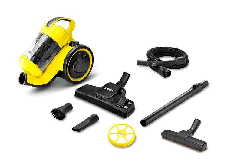 KARCHER ASPIRADORA CICLÓNICA 1100W VC3 FILTRO HEPA2