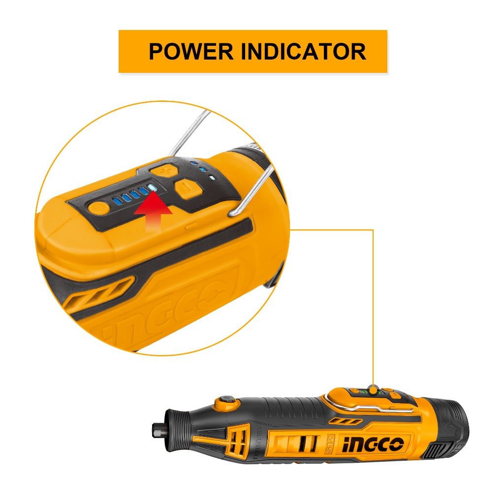 MINI TORNO 12V INALAMBRICO S12 CMGLI12011 INGCO2