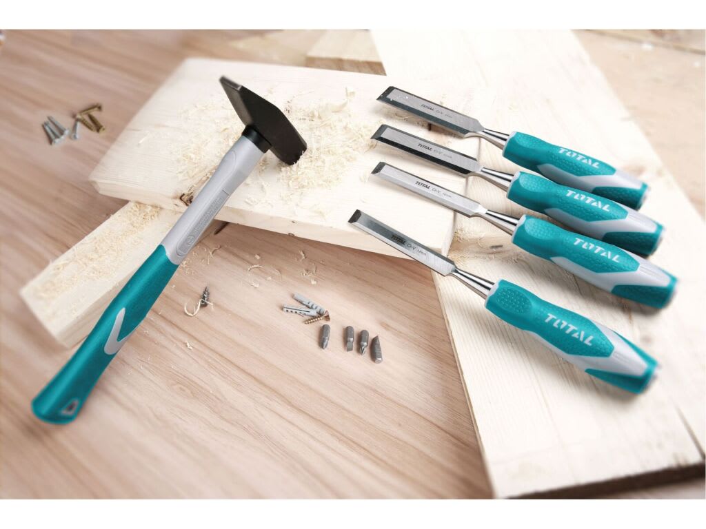 JUEGO DE FORMONES PARA MADERA 4 PIEZAS TOTAL TOOLS THT41K04011