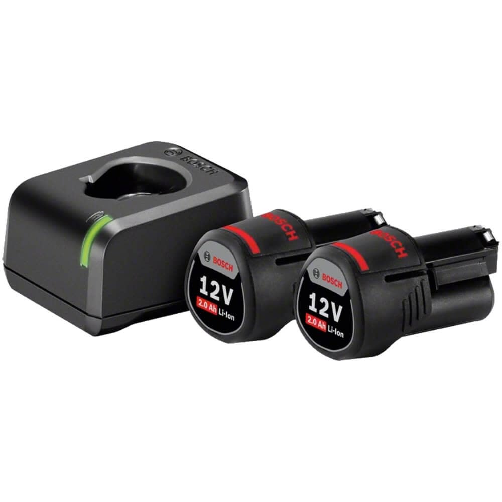 Pack 2 baterías 12v 2ah + cargador bosch2