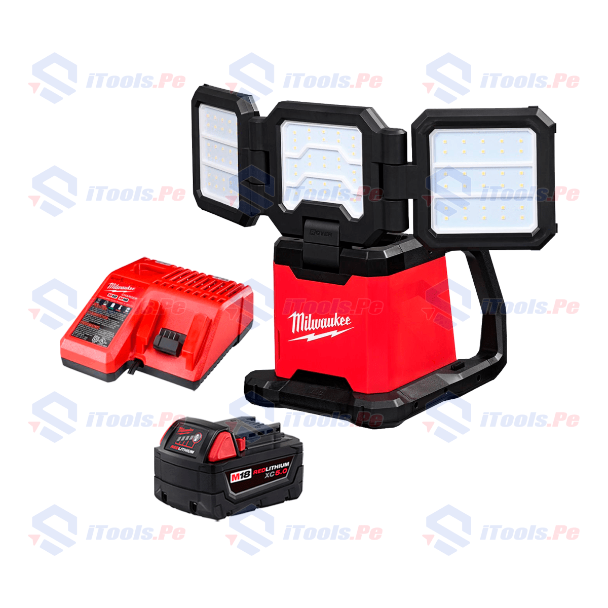 Combo Proyector Milwaukee M18 4500 lm + Kit de Batería 5Ah1