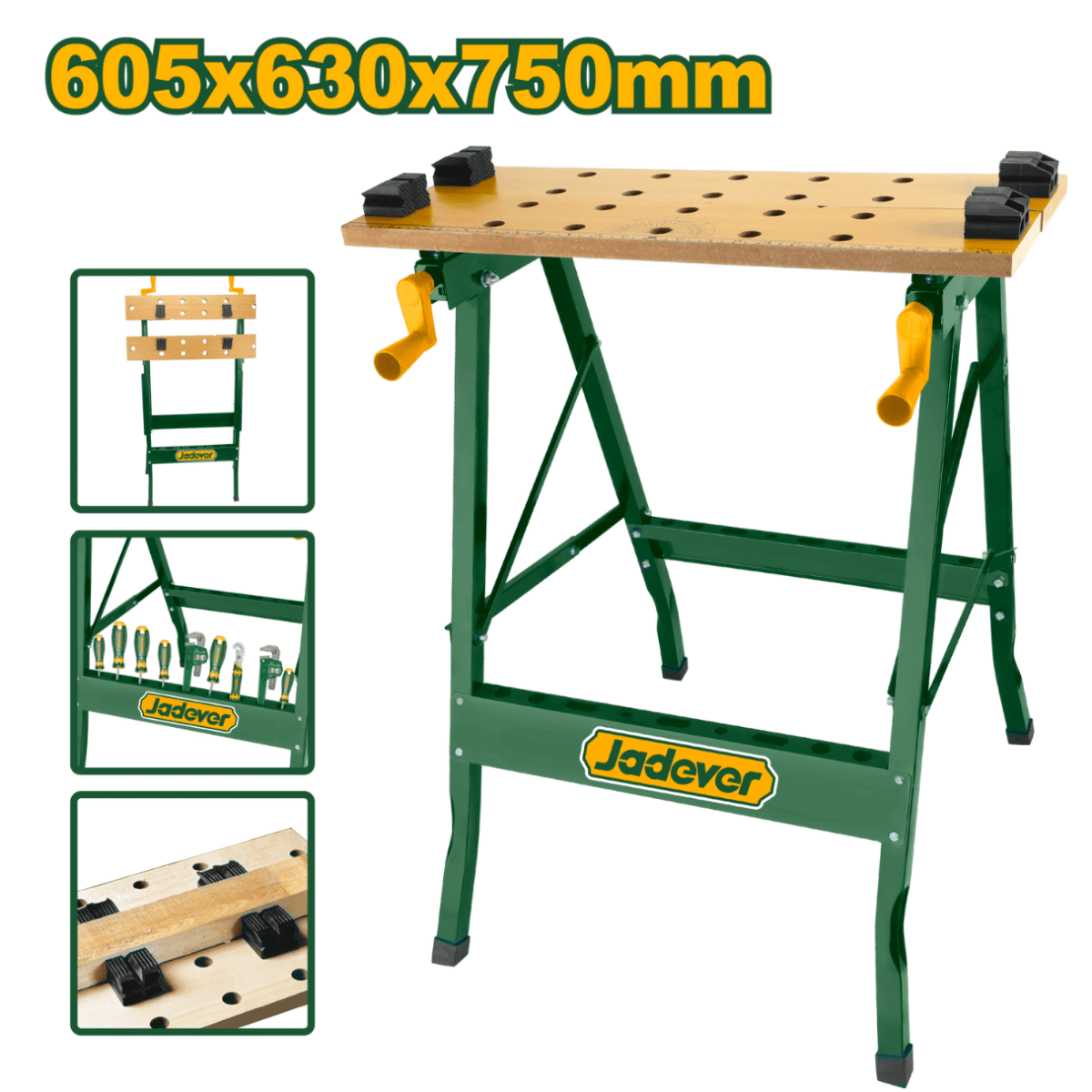 BANCO DE TRABAJO PLEGABLE 605X630X750MM MAX: 100KG - JDWE15251