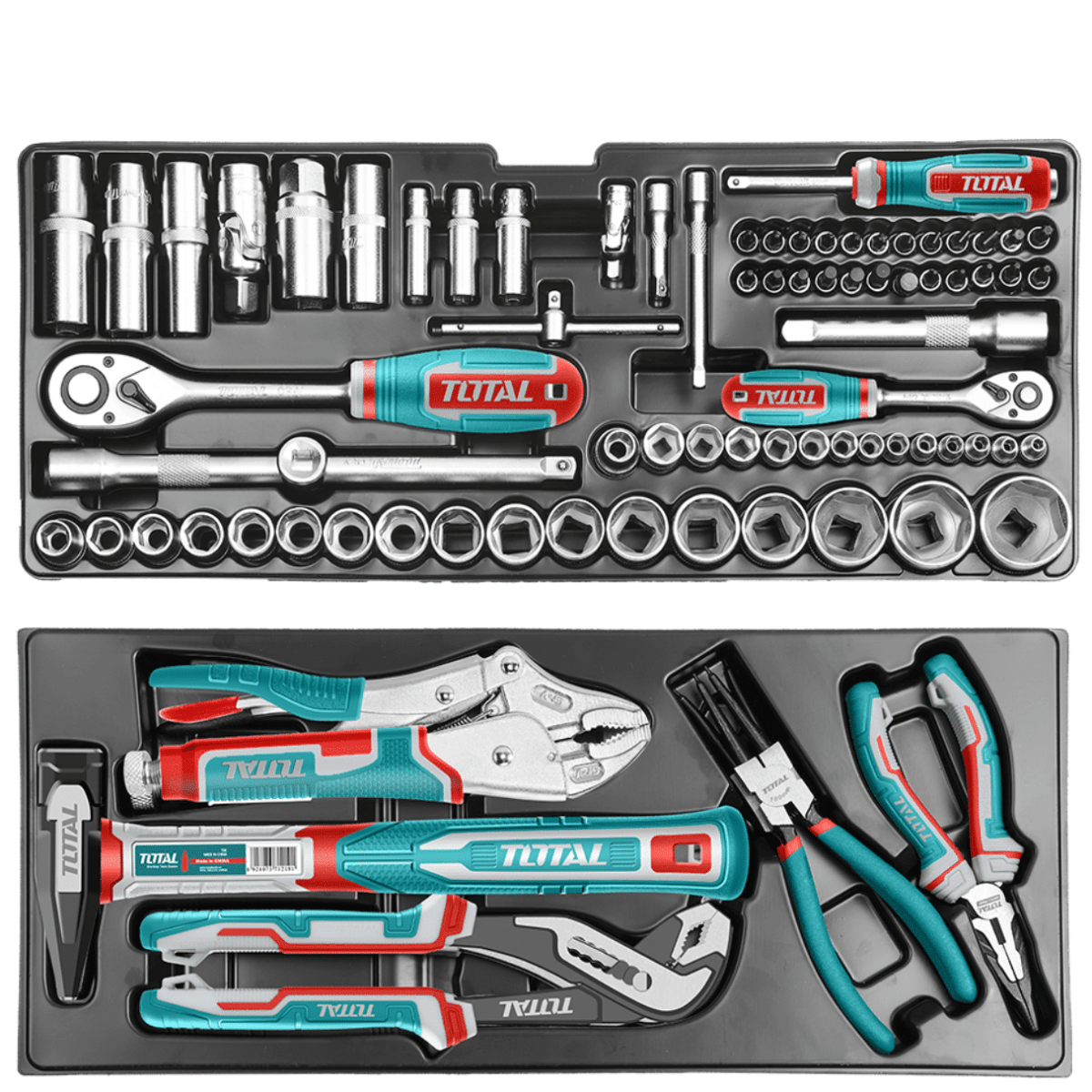 SET DE HERRAMIENTAS MANUALES TOTAL 132 PCS MALETIN - THPTCS713212