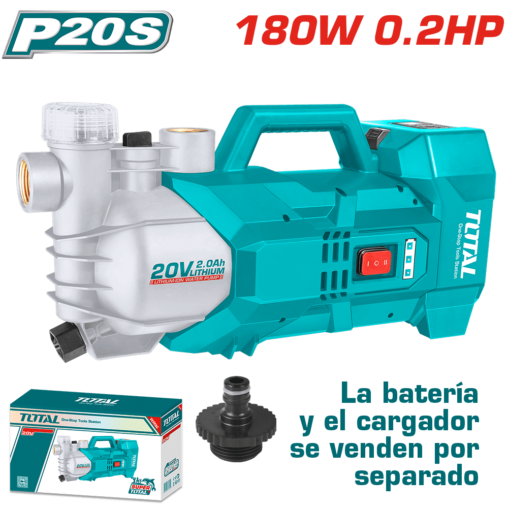 BOMBA DE AGUA LI-ION 20V  BARETOOLS TOTAL TGWPLI2018011
