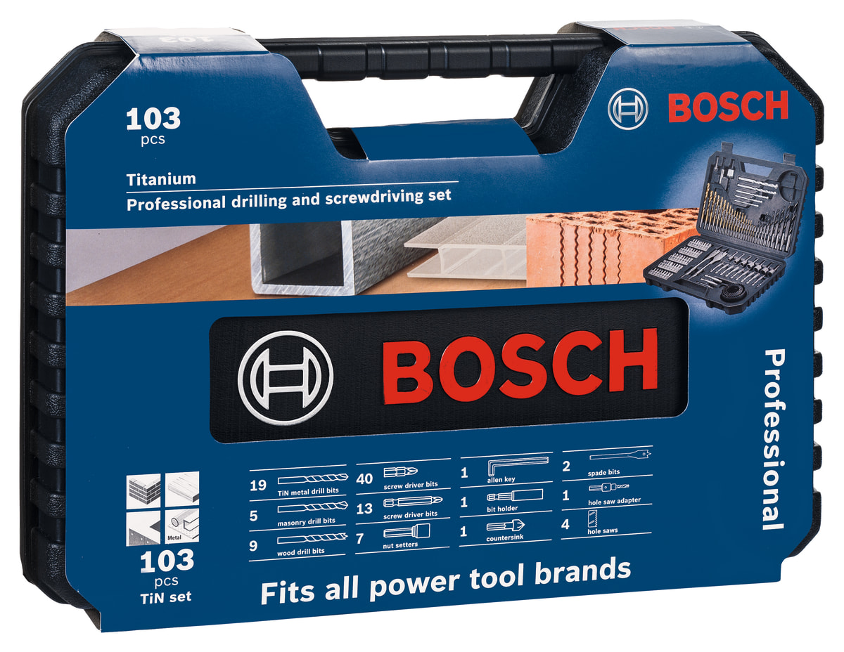 SET PROFESSIONAL DE 103 Piezas para taladrar BOSCH3