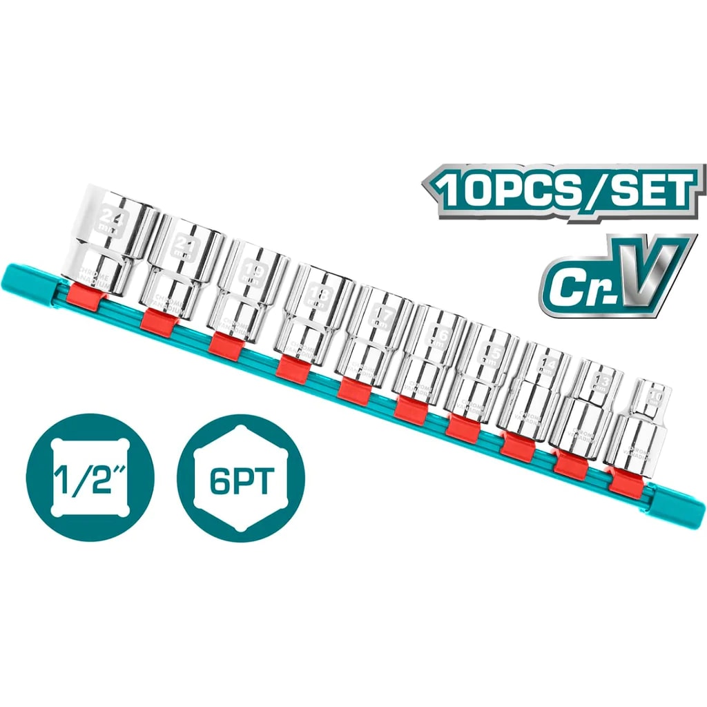 SET DADOS P/RACHET  10PZ 1/2P - TOTAL - THT1211011