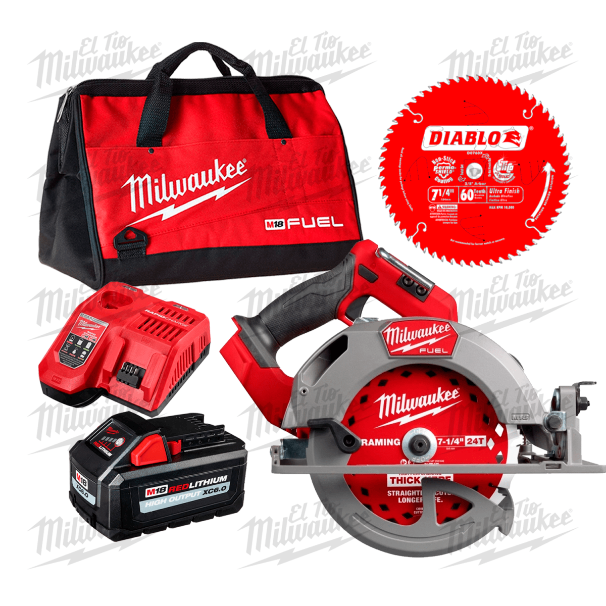 KIT SIERRA CIRCULAR M18 FUEL INDUSTRIAL MILWAUKEE 2834-201
