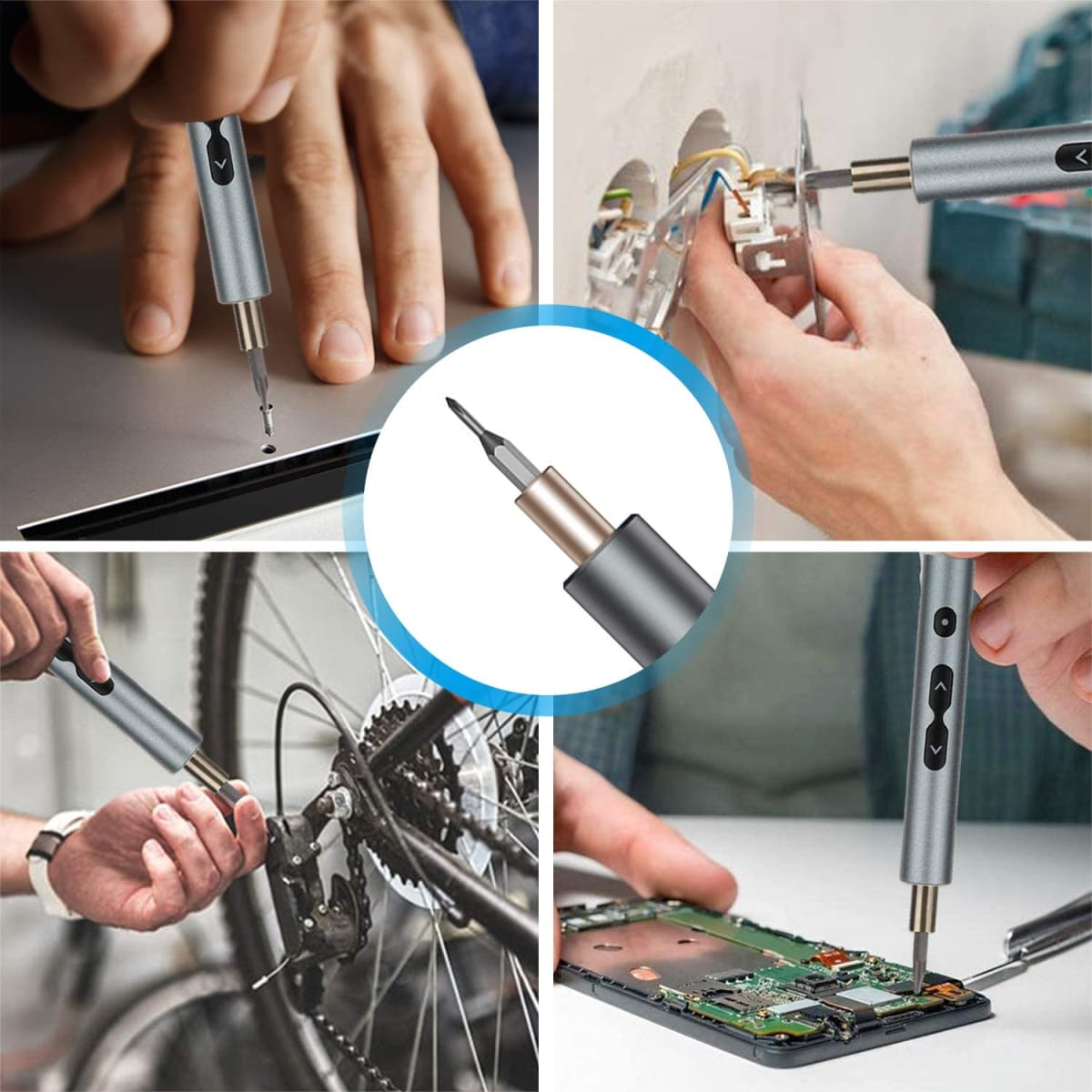 DESTORNILLADOR ELÉCTRICO DE PRECISIÓN 28 EN 1, KIT DE REPARACIÓN CELULARES , LAPTOPS , LENTES ,ETC10